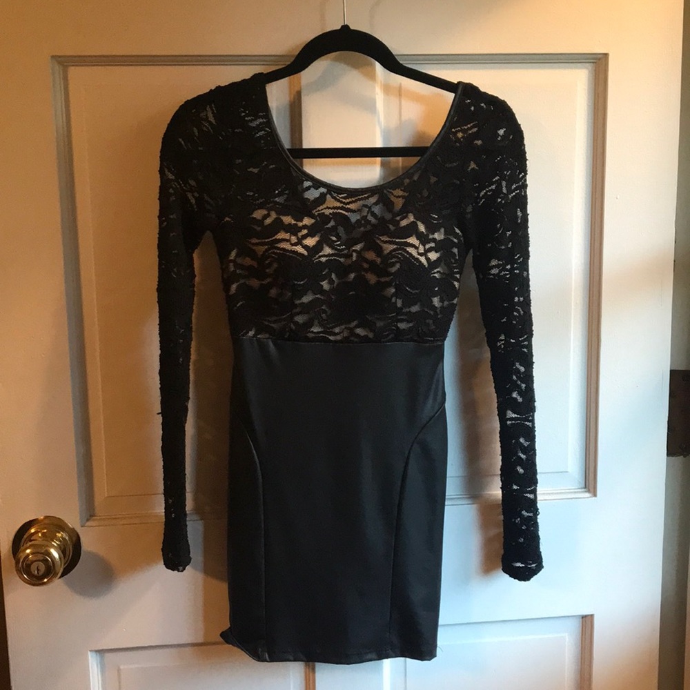 A’GACI Black Lace Dress